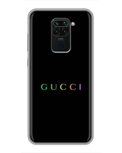 Чохол для Xiaomi Redmi Note 9 з картинкою «Gucci — неоновий мінімалізм»