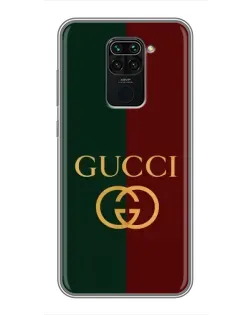 Чохол для Xiaomi Redmi Note 9 з картинкою «Gucci — темно-зелений градієнт»