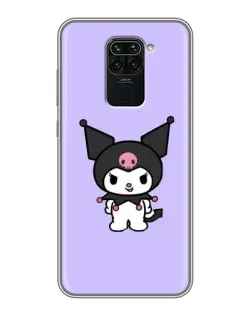 Чехол для Xiaomi Redmi Note 9 с картинкой «Kuromi — нежный фиолетовый»