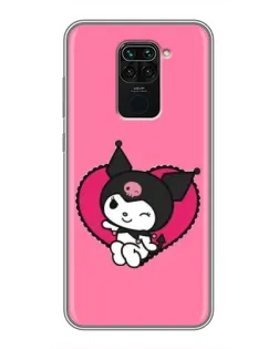 Чехол для Xiaomi Redmi Note 9 с картинкой «Kuromi — любовь в сердце»