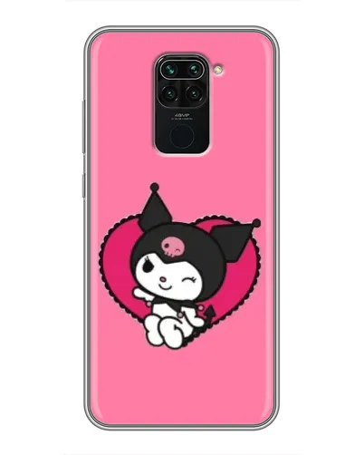 Чехол для Xiaomi Redmi Note 9 с картинкой «Kuromi — любовь в сердце»
