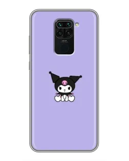 Чехол для Xiaomi Redmi Note 9 с картинкой «Kuromi — фиолетовый минимализм»