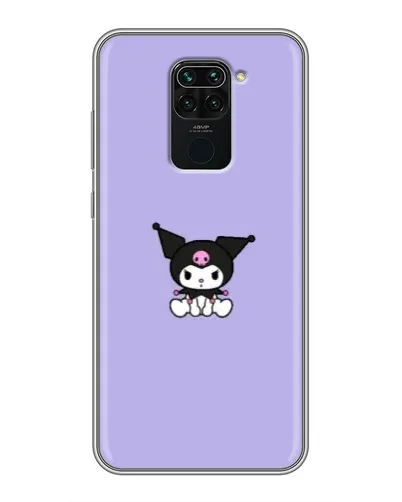 Чехол для Xiaomi Redmi Note 9 с картинкой «Kuromi — фиолетовый минимализм»