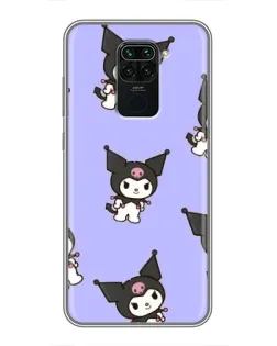 Чехол для Xiaomi Redmi Note 9 с картинкой «Паттерн с Kuromi»