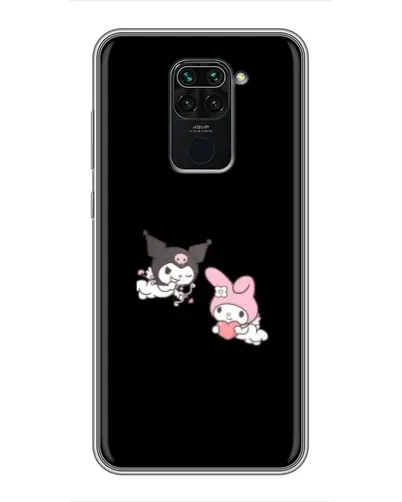 Чехол для Xiaomi Redmi Note 9 с картинкой «My Melody и Kuromi»