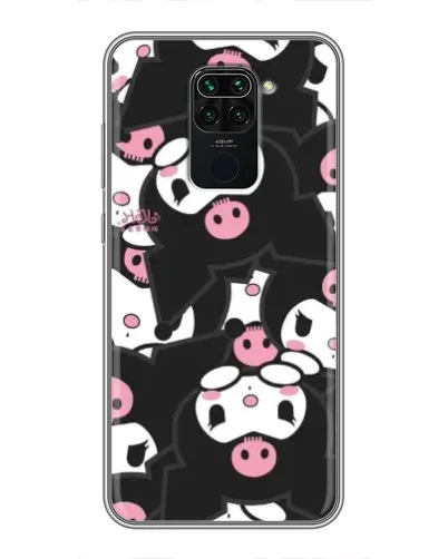 Чехол для Xiaomi Redmi Note 9 с картинкой «Kuromi с сердечком»