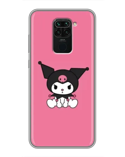 Чехол для Xiaomi Redmi Note 9 с картинкой «Хмурая Kuromi»
