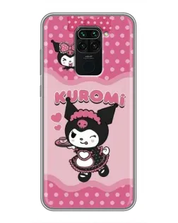 Чехол для Xiaomi Redmi Note 9 с картинкой «Kuromi в очках»