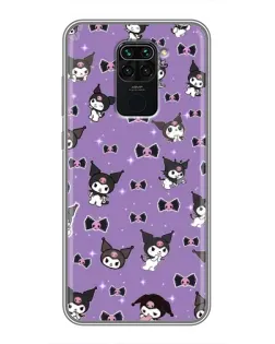 Чехол для Xiaomi Redmi Note 9 с картинкой «Kuromi — паттерн»