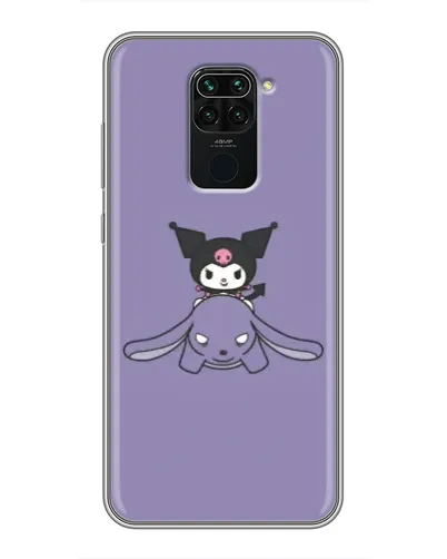 Чехол для Xiaomi Redmi Note 9 с картинкой «Kuromi на лиловом фоне»