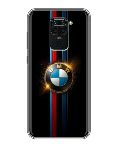 Чехол для Xiaomi Redmi Note 9 с картинкой «BMW M-Power неон»