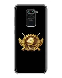 Чохол для Xiaomi Redmi Note 9 з картинкою «PUBG — помаранчевий градієнт»