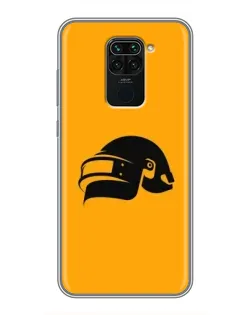 Чехол для Xiaomi Redmi Note 9 с картинкой «PUBG — золотой шлем»