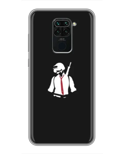 Чехол для Xiaomi Redmi Note 9 с картинкой «PUBG — силуэт воина» Чехол для Xiaomi Redmi Note 9 с картинкой «PUBG — силуэт воина»