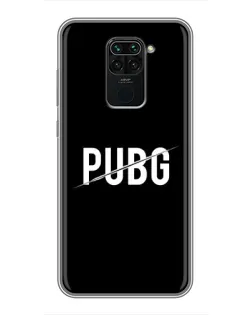 Чехол для Xiaomi Redmi Note 9 с картинкой «PUBG — белый логотип»