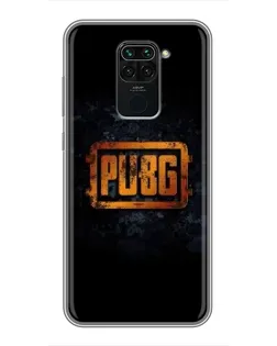 Чехол для Xiaomi Redmi Note 9 с картинкой «PUBG — золотой логотип»