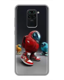 Чехол для Xiaomi Redmi Note 9 с картинкой «Among Us — 3D стиль»