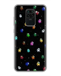 Чехол для Xiaomi Redmi Note 9 с картинкой «Экипаж Among Us»