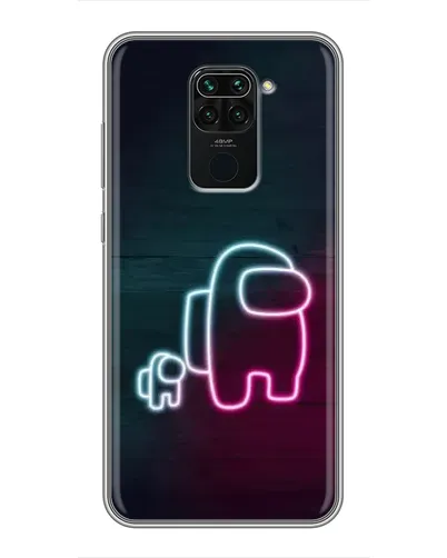 Чехол для Xiaomi Redmi Note 9 с картинкой «Among Us неон-арт» Чехол для Xiaomi Redmi Note 9 с картинкой «Among Us неон-арт»