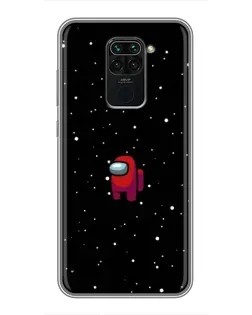 Чехол для Xiaomi Redmi Note 9 с картинкой «Красный Among Us»