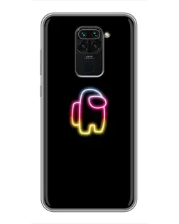 Чехол для Xiaomi Redmi Note 9 с картинкой «Among Us градиент»