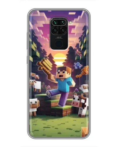 Чехол для Xiaomi Redmi Note 9 с картинкой «Стив на ферме» Чехол для Xiaomi Redmi Note 9 с картинкой «Стив на ферме»