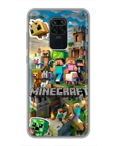 Чехол для Xiaomi Redmi Note 9 с картинкой «Замок Minecraft» Чехол для Xiaomi Redmi Note 9 с картинкой «Замок Minecraft»