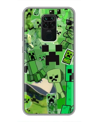 Чехол для Xiaomi Redmi Note 9 с картинкой «Криперы Minecraft» Чехол для Xiaomi Redmi Note 9 с картинкой «Криперы Minecraft»