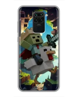 Чехол для Xiaomi Redmi Note 9 с картинкой «Стив и гусь»