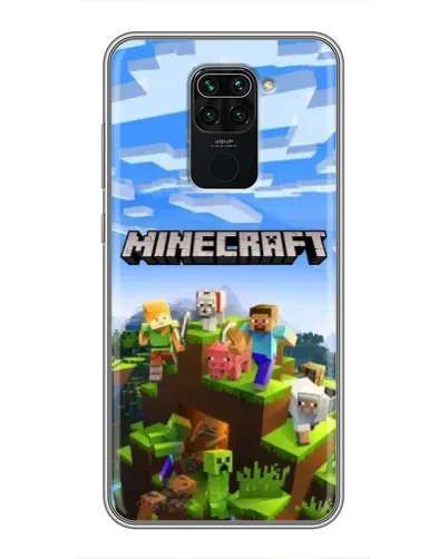 Чехол для Xiaomi Redmi Note 9 с картинкой «Minecraft классический мир» Чехол для Xiaomi Redmi Note 9 с картинкой «Minecraft классический мир»