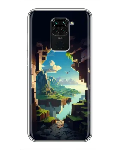 Чехол для Xiaomi Redmi Note 9 с картинкой «Вид из пещеры» Чехол для Xiaomi Redmi Note 9 с картинкой «Вид из пещеры»