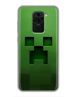 Чехол для Xiaomi Redmi Note 9 с картинкой «Крипер микро-дизайн»