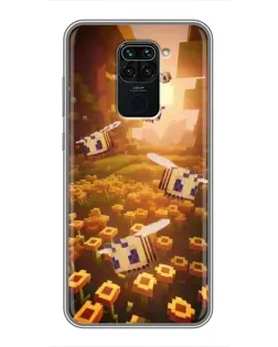 Чехол для Xiaomi Redmi Note 9 с картинкой «Поле подсолнухов»