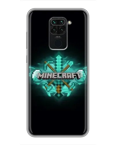Чехол для Xiaomi Redmi Note 9 с картинкой «Minecraft Diamond лого» Чехол для Xiaomi Redmi Note 9 с картинкой «Minecraft Diamond лого»
