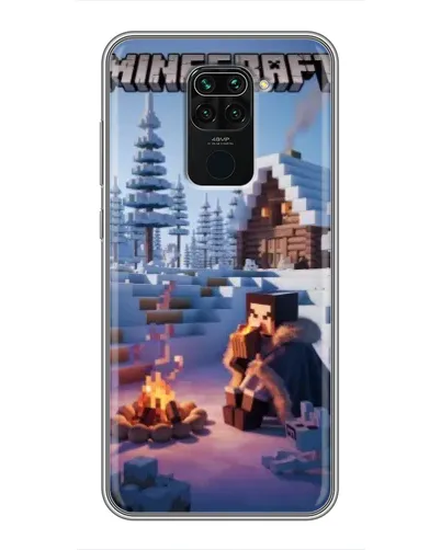 Чехол для Xiaomi Redmi Note 9 с картинкой «Зимний Minecraft» Чехол для Xiaomi Redmi Note 9 с картинкой «Зимний Minecraft»