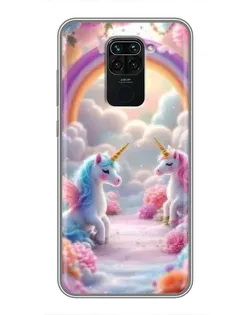 Чохол для Xiaomi Redmi Note 9 з картинкою «Веселка і єдинороги» Чохол для Xiaomi Redmi Note 9 з картинкою «Веселка і єдинороги»