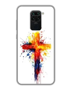 Чохол для Xiaomi Redmi Note 9 з картинкою «Акварельний хрест»