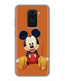 Чехол для Xiaomi Redmi Note 9 с картинкой «Микки отдыхает»