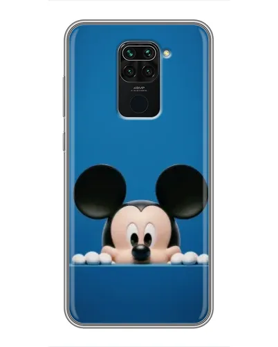 Чехол для Xiaomi Redmi Note 9 с картинкой «Микки выглядывает»