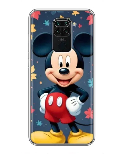 Чехол для Xiaomi Redmi Note 9 с картинкой «Осенний Mickey Mouse»