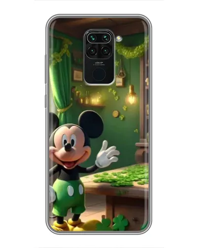 Чехол для Xiaomi Redmi Note 9 с картинкой «Микки в мастерской»