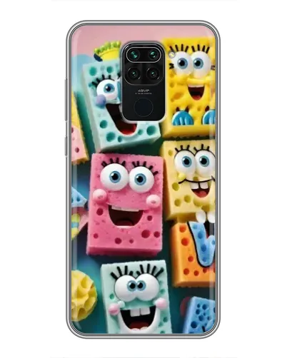Чехол для Xiaomi Redmi Note 9 с картинкой «Цветные губки» Чехол для Xiaomi Redmi Note 9 с картинкой «Цветные губки»