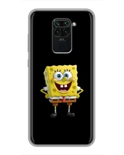 Чехол для Xiaomi Redmi Note 9 с картинкой «Классический Губка Боб»