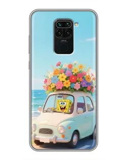 Чехол для Xiaomi Redmi Note 9 с картинкой «Автомобильное путешествие»