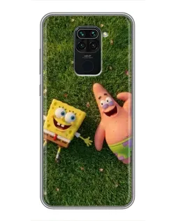 Чехол для Xiaomi Redmi Note 9 с картинкой «Друзья на лужайке»
