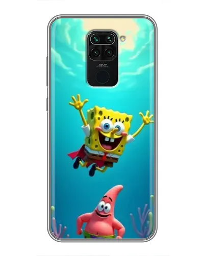 Чехол для Xiaomi Redmi Note 9 с картинкой «Спанч Боб под водой» Чехол для Xiaomi Redmi Note 9 с картинкой «Спанч Боб под водой»