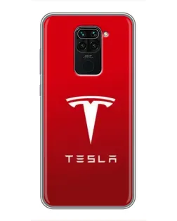 Чехол для Xiaomi Redmi Note 9 с картинкой «Tesla Red Classic»