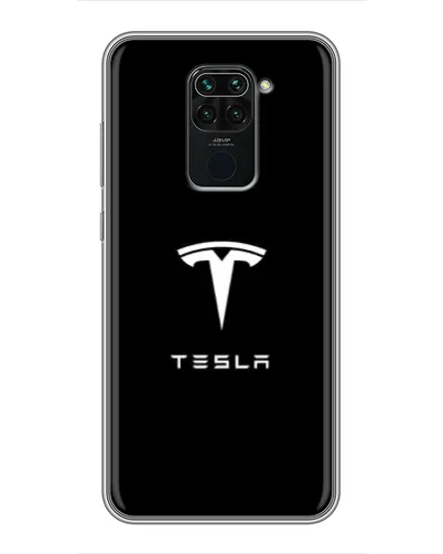 Чехол для Xiaomi Redmi Note 9 с картинкой «Tesla White Logo» Чехол для Xiaomi Redmi Note 9 с картинкой «Tesla White Logo»
