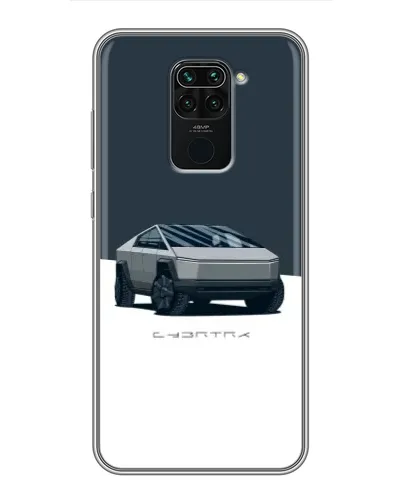 Чехол для Xiaomi Redmi Note 9 с картинкой «Серебристый Cybertruck Tesla» Чехол для Xiaomi Redmi Note 9 с картинкой «Серебристый Cybertruck Tesla»