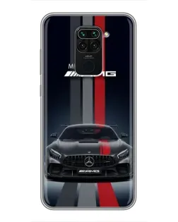 Чехол для Xiaomi Redmi Note 9 с картинкой «Mercedes — белый карбон» Чехол для Xiaomi Redmi Note 9 с картинкой «Mercedes — белый карбон»